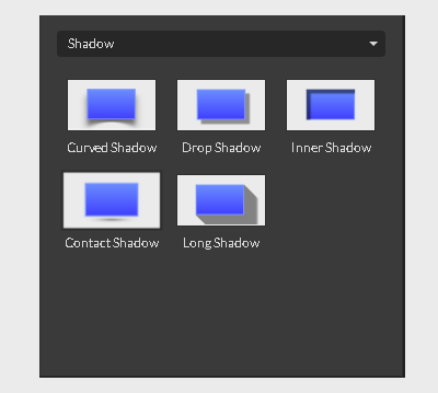 Shadow effects in Gravit Designer