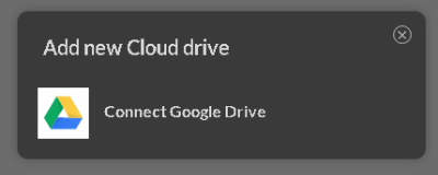 add new cloud drive panel, Gravit Designer