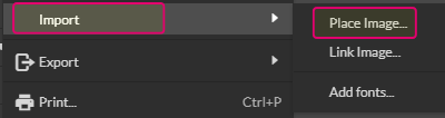Import - place image