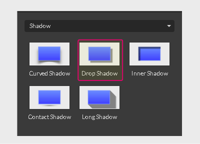 drop shadow thumbnail