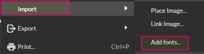 Add fonts