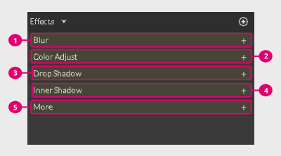 List of the popular effects in Gravit Designer