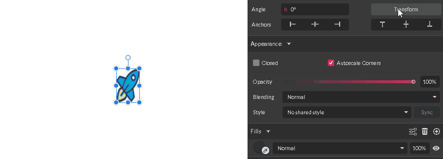 transformation scale object