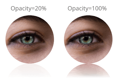 Mirror effect transparency