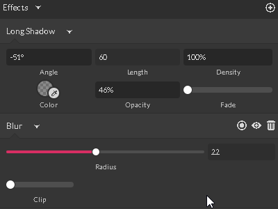Collapse the effect panel