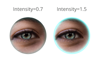 Inner glow, intensity slider