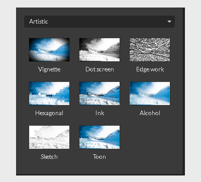 Artistic group of the effects