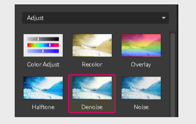 Denoise effect thumbnail