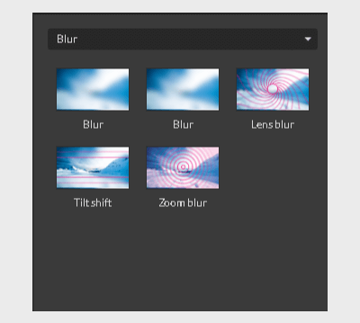 Blur group of effects