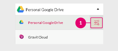 Goggle drive integration option in Gravit Designer