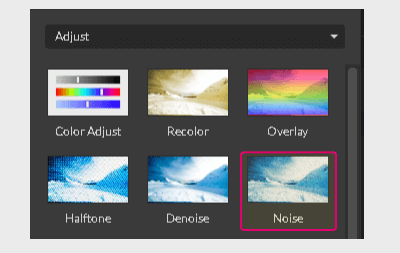 Noise effect thumbnail