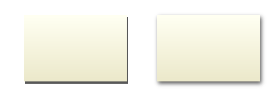 Drop shadow blur field