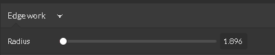 Radius slider