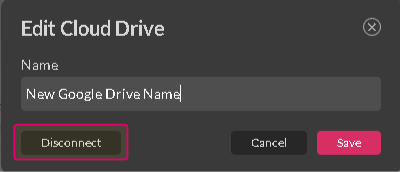 disconnect the account