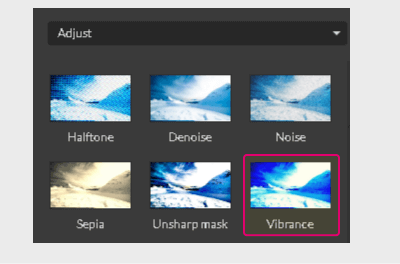 Vibrance effect in Gravit Designer