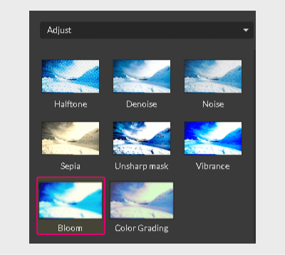 Bloom effect in Gravit Designer