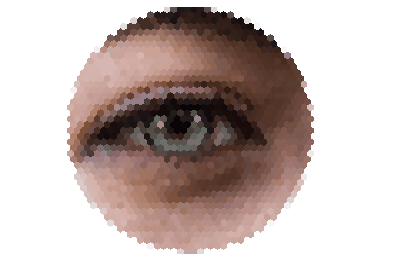 hexagonal effect scale slider