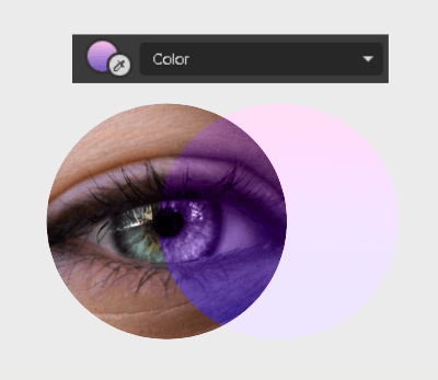 Color blend mode example