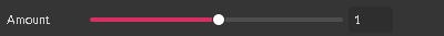 amount slider