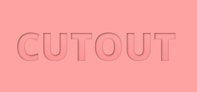 Inner shadow cut out effect