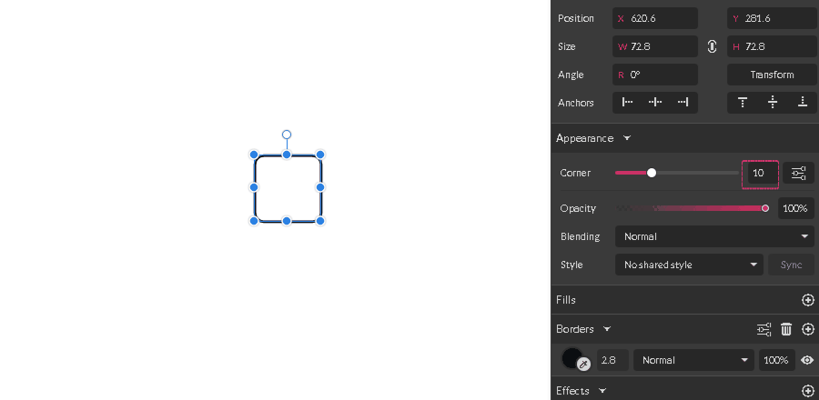 autoscale corners enabled