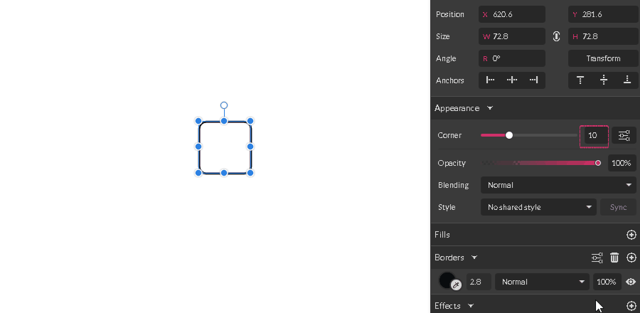 autoscale corners disabled