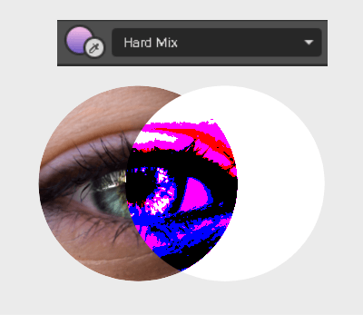 Hard mix blend mode example