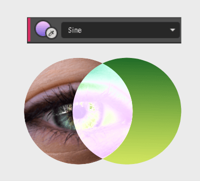 Sine blend mode example