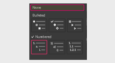 Clear list formatting