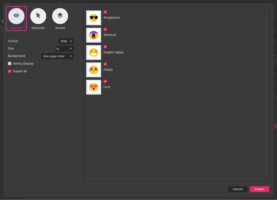 export entire canvas